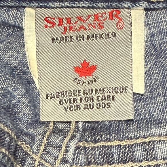 Vintage 90s Silver Jeans Co Mid Rise Flare Button Fly Denim Women’s 30x32 - Picture 6 of 10